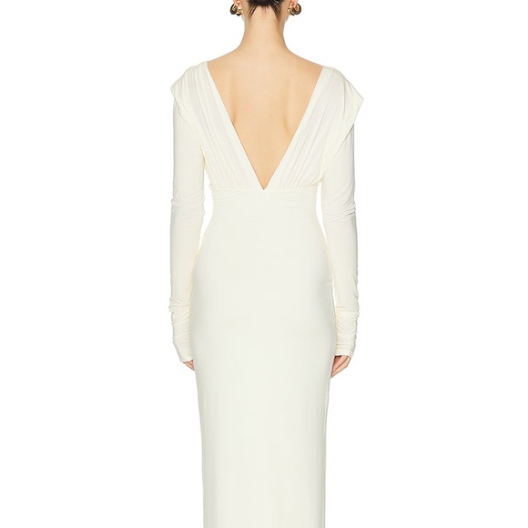 Helsa Jersey Deep V Maxi Dress Size small, new without tags - Picture 5 of 5